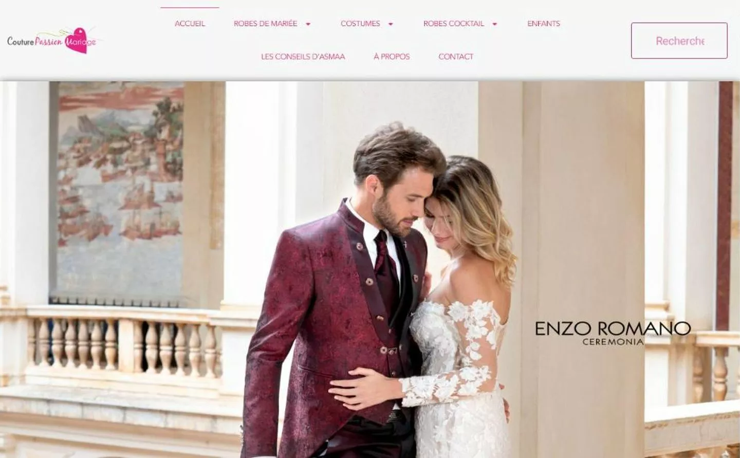 Couture Passion Mariage se fait trouver sur Google.