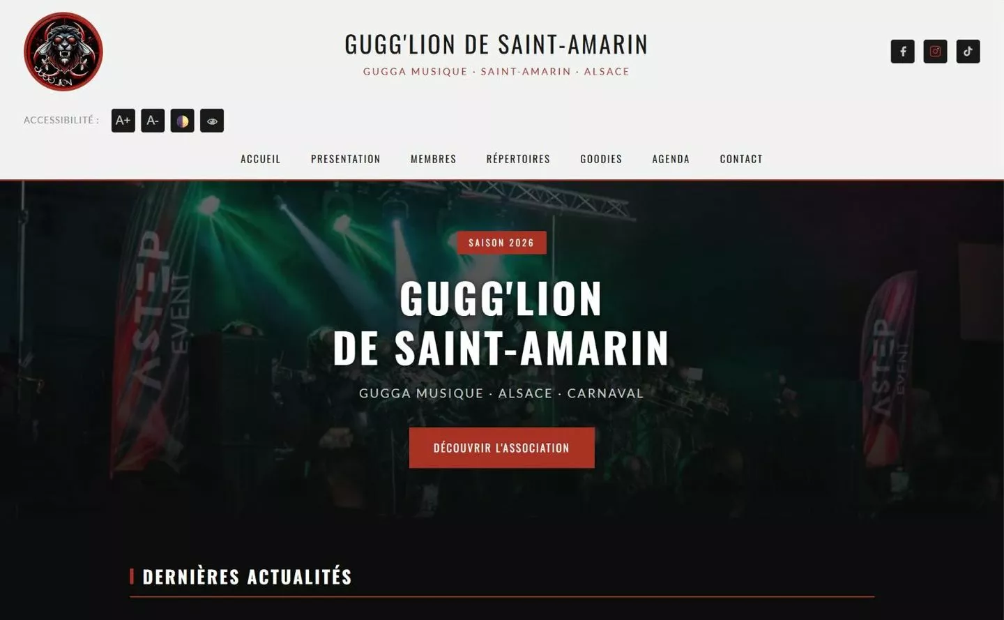 Les Gugg’Lion ont leur site.