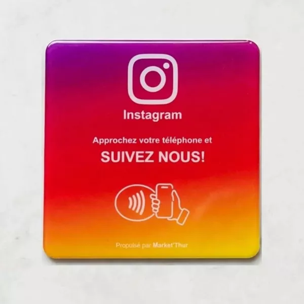 Carte NFC Instagram