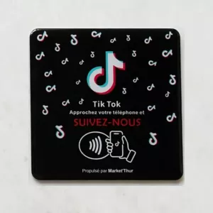 Carte NFC TikTok