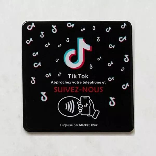Carte NFC TikTok